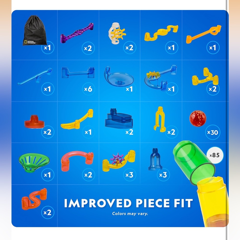 National Geographic Glow in the Dark Marble Run 150pcs Like New - Picture 4 of 9